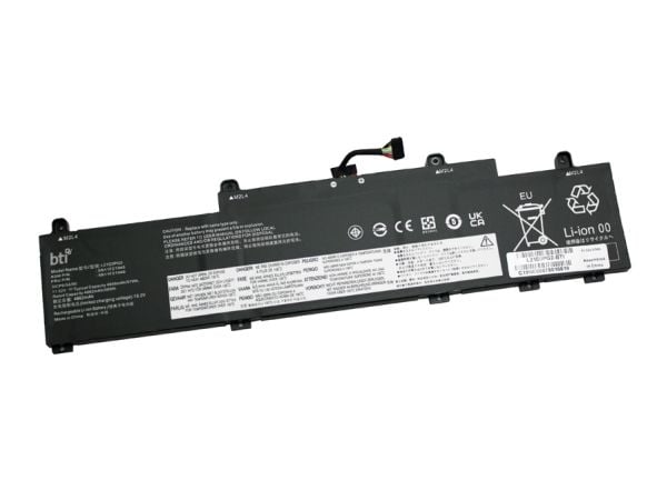 BTI - Batteri til bærbar PC (tilsvarer: Lenovo L21D3PG2) - litiumion - 3-cellers - 4950 mAh - 57 Wh