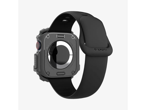 Spigen Rugged Armor, Etui, Smartklokke, Mørkegrå, Apple, Apple Watch 10 (42mm), Termoplastisk polyuretan (TPU)