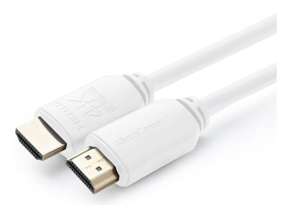 Microconnect MC-HDM19191V2.0WH HDMI-kaapeli 1 m HDMI Typ A (Standard) Valkoinen (MC-HDM1919191V2.0WH)
