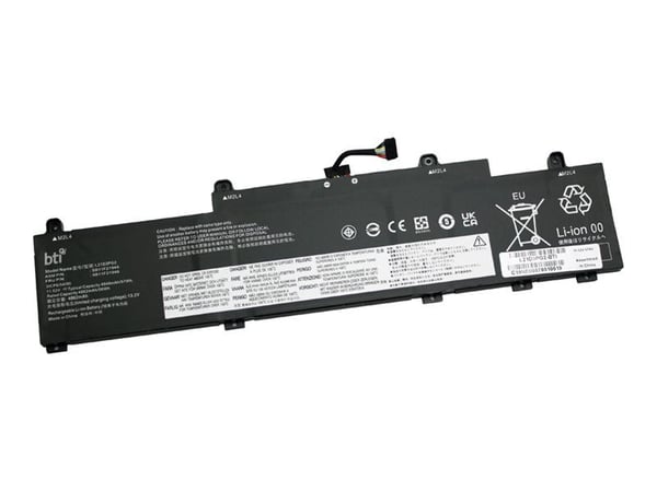 BTI - Batteri til bærbar PC (tilsvarer: Lenovo L21D3PG2) - litiumion - 3-cellers - 4950 mAh - 57 Wh