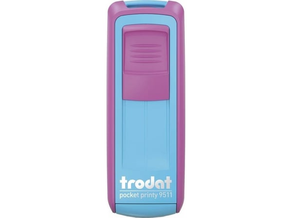 Trodat stämpel Trodat Pocket Printy 9511 rosa/turkos