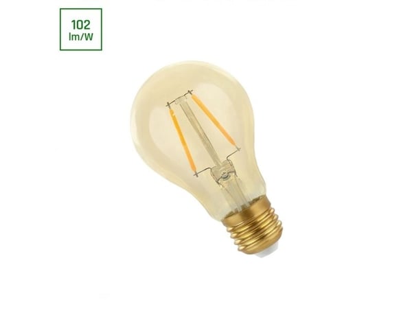 LED-lampun spektri, A60, E27, 5W, 510 lm, 2400K, amb.