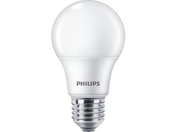 Philips Pære, 60 W, A60, E27, 8 W, 60 W, E27, 806 lm, 15000 timer, Naturlig hvitt lys