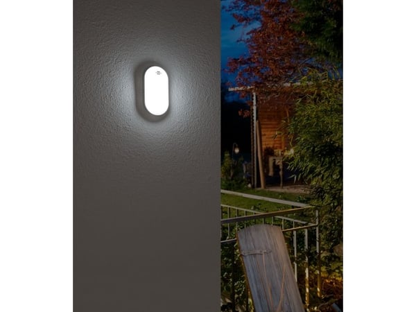 Brennenstuhl 1270780900, Oval, 1 ampuller, 4000 K, IP65, Hvit