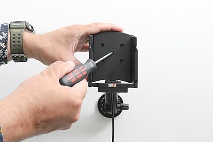 Brodit holder, aktiv holder, aktiv, boring: AMPS, inkl.: kuleledd, biladapter (åpen kabelende 12/24 V) passer til: TC22/TC27 (med beskyttelsesdekse...