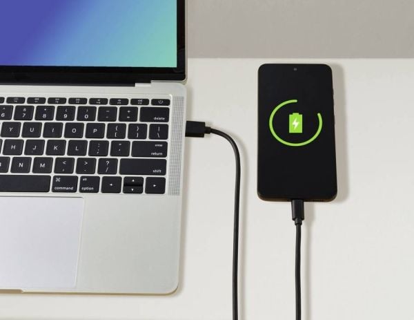 Renkforce RF-5771532, 1,8 m, USB A, USB C, USB 2.0, 0,48 Gbit/sek., Sort