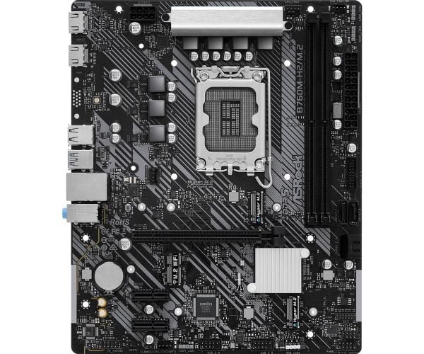 ASRock B760M-H2/M.2 - Emolevy - micro-ATX - LGA1700-asennuspaikka - B760-piirisarja - USB 3.2 Gen 1 - sisäinen grafiikka (vaatii suorittimen)