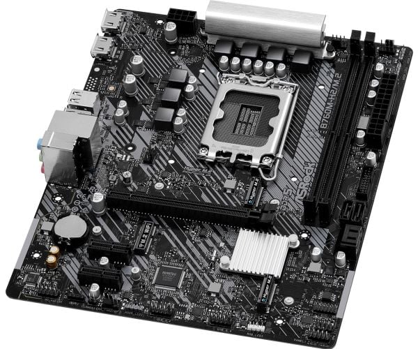 ASRock B760M-H2/M.2 - Emolevy - micro-ATX - LGA1700-asennuspaikka - B760-piirisarja - USB 3.2 Gen 1 - sisäinen grafiikka (vaatii suorittimen)