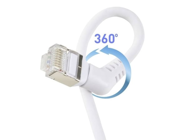 Renkforce RF-6071568, 2 m, Cat6a, F/UTP (FTP), RJ-45, RJ-45, Hvit