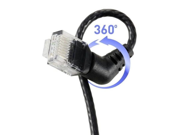 Renkforce RF-6071540, 0,5 m, Cat6, U/UTP (UTP), RJ-45, RJ-45, Sort