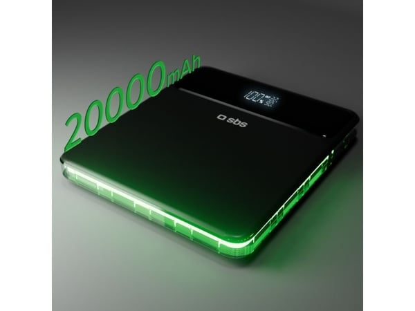 SBS TTBB20000PD100W, 20000 mAh, Adaptive Fast Charging, musta