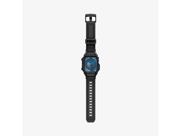 Spigen Rugged Armor Pro, Etui, Smartklokke, Svart, Apple, Apple Watch 10 (46mm), Termoplastisk polyuretan (TPU)