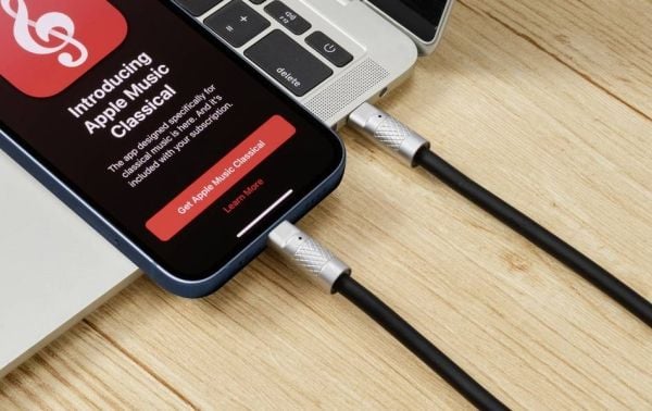 Renkforce RF-6056870, 0,5 m, USB C, USB C, USB 2.0, 0,48 Gbit/s, musta, hopea