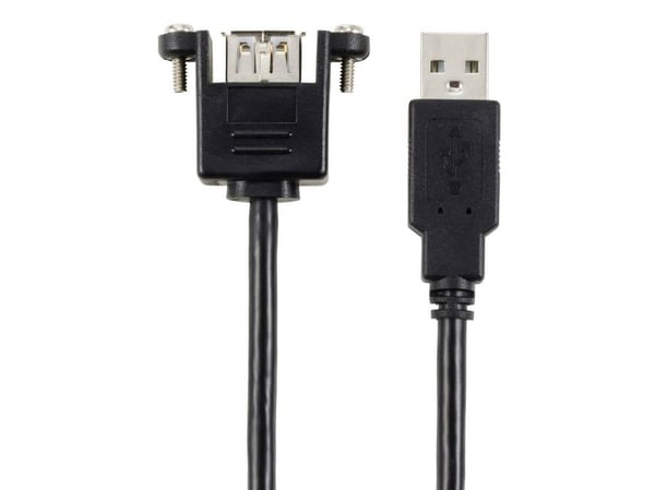 Renkforce RF-5720402, 0,25 m, USB A, USB A, USB 2.0, 0,48 Gbit/sek., Sort
