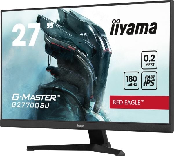 iiyama G-MASTER G2770QSU-B6, 68,6 cm (27"), 2560 x 1440 piksler, Wide Quad HD, LED, 0,2 ms, Svart