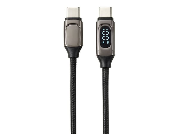 Renkforce RF-6249292, 0,5 m, USB C, USB C, USB 2.0, 0,48 Gbit/sek., Sort, Metallic