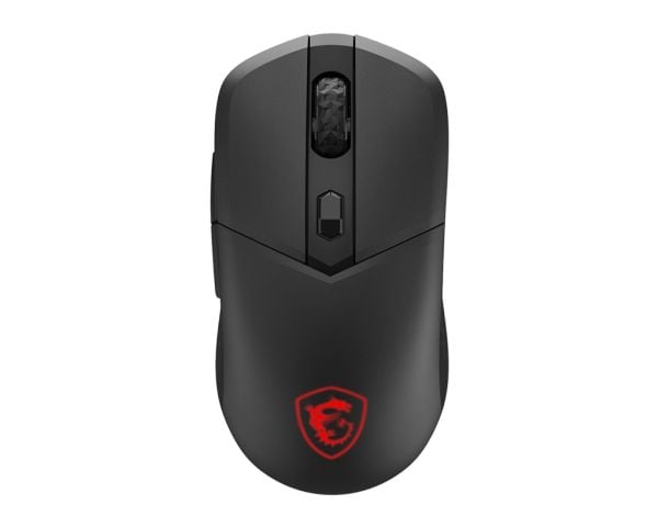 MSI VERSA 300 - Mus - ergonomisk - optisk - 6 knapper - trådløs, kablet - 2.4 GHz, Bluetooth 5.3, USB