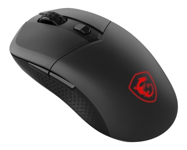 MSI VERSA 300 - Mus - ergonomisk - optisk - 6 knapper - trådløs, kablet - 2.4 GHz, Bluetooth 5.3, USB