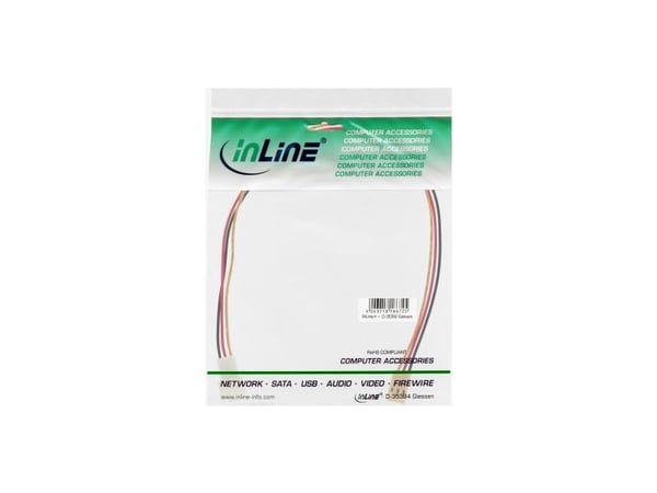 InLine 33328M, 2 m, Molex (3-pin), Molex (3-pin), Hankontakt, Honkontakt, Rak