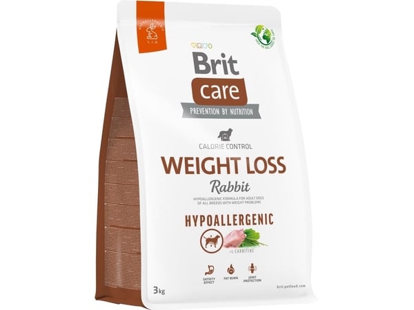 Brit Care Dog Hypoallergenic Weight Loss, Rabbit, 3 kg