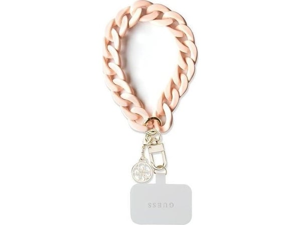 Guess universal big hand strap 4G charm rosa (GUOUCBMC4MP)