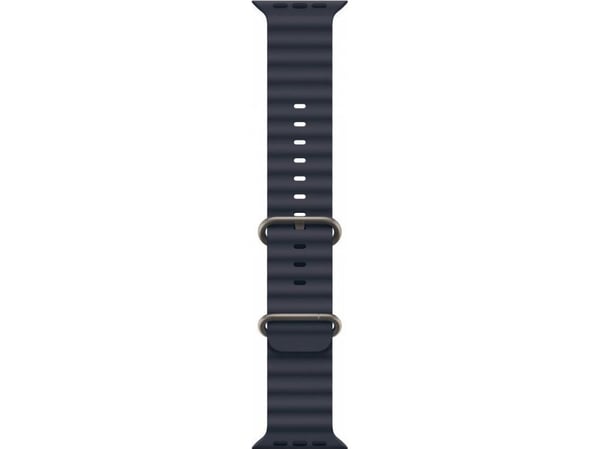 Apple - Bånd for smart armbåndsur - 49mm, natural titanium finish - 130 - 200 mm - marineblå