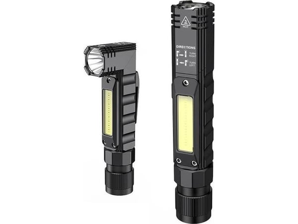 Superfire G19 multifunksjons lommelykt 200 lm USB