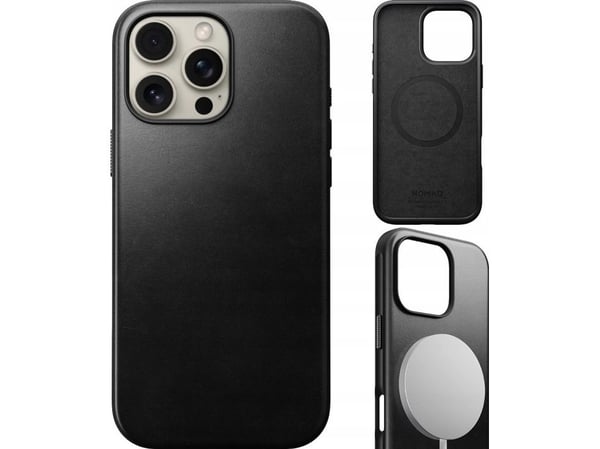 Nomad Modern Lærveske Svart, Apple
