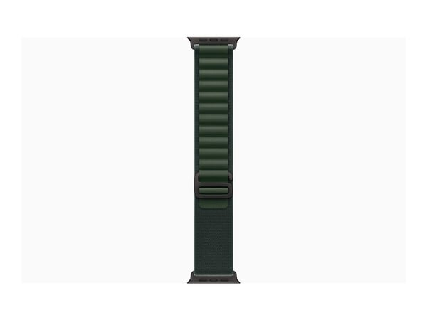 Apple Watch Ultra 2 - 49 mm - svart titan - smartklokke med Alpine Loop - tekstil - mørkegrønn - båndbredde: L - 64 GB - LTE, Wi-Fi 4, UWB, Bluetoo...