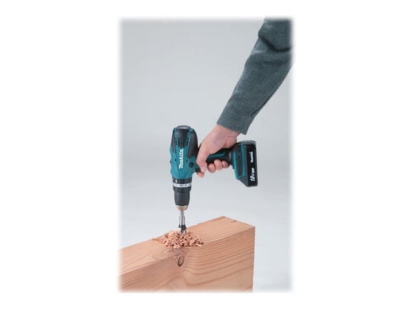 Makita HP457DWE10 - Hammerbor/driver - trådløs - 2 hastigheter - nøkkelfri borhylse 13 mm - 42 N·m - 2 batterier - 18 V