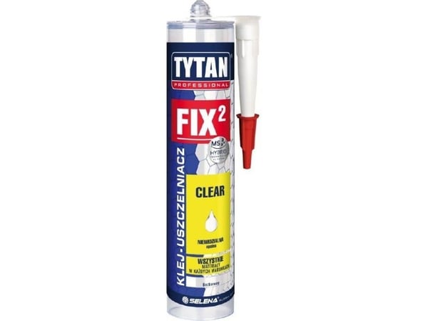 TYTAN MOUNTING ADHESIVE CLEAR FIX2 CLEAR 290ml ammattilainen