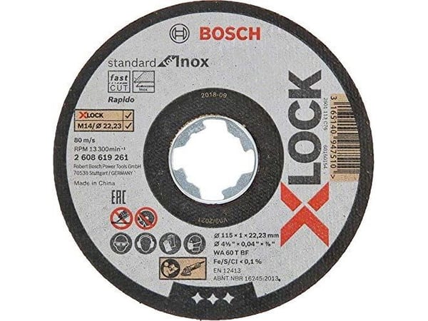Bosch Standard for INOX WA 60 T BF - Skjæreplate - 115 mm - X-LOCK
