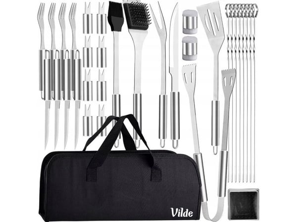 Vilde Tools Steel Grill Accessories with Case VILDE 33 stk.