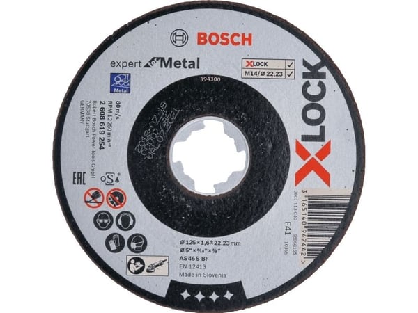 Bosch Expert for Metal AS 46 S BF - Skjæreplate - 125 mm - X-LOCK