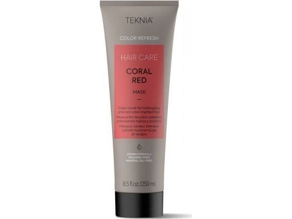 LAKME_Teknia Refresh Coral Red Mask värikäsitellyille hiuksille 250ml