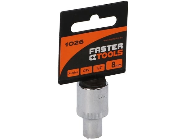 FASTER TOOLS FASTER TOOLS kuusiokolo 1/2" 8 yksi koko