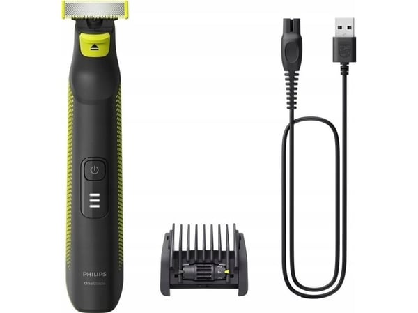 Philips OneBlade Pro QP6506/15 Hårtrimmer og barbermaskin, svart/grønn