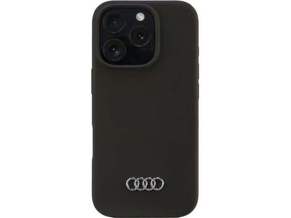 Apple iPhone 16 Pro Audi Silicone (AU-LSRIP16P-Q3/D1-BK) telefondeksel svart farge