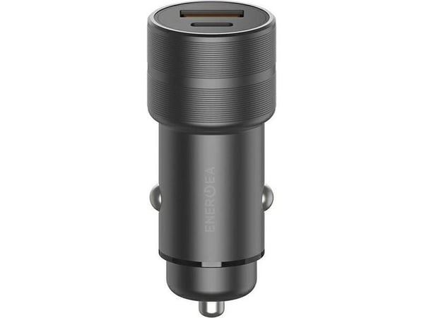 ENERGEA virtalähde 1xUSB+1xUSB-C PD-QC 3.0 38W szary/gunmetal Alu Drive PD20+