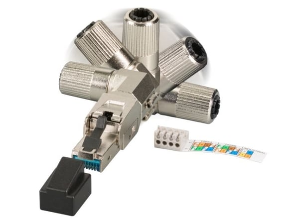EFB Elektronik 88035P8.1, RJ-45, Hopea, Uros, Sinkki, Cat6, 22/26