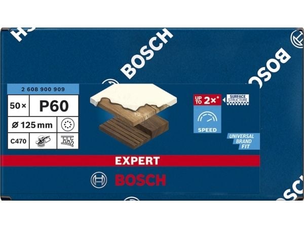 Bosch SLIBEBLAD EXC 125MM K60 8H 50 st