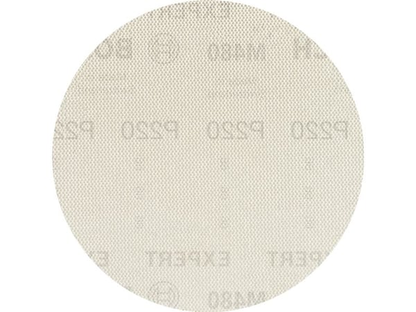 Bosch Expert M480 Net - Slipeark - for bløtt tre, løvtre, finertre, maling på tre - 5 deler - rund - grovkorn: P220 - 150 mm