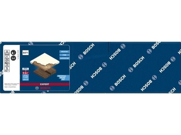 Bosch 2 608 901 170, Finkornet, Slipekloss, Brun, Gult, Tre, Malingsfjerning, 69 mm