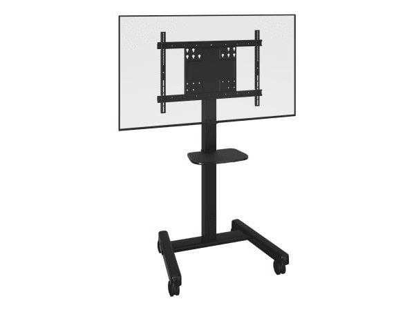 Chief FIT Series - Vogn - for interaktiv flatpanel - mobil - svart - skjermstørrelse: 55"-86"