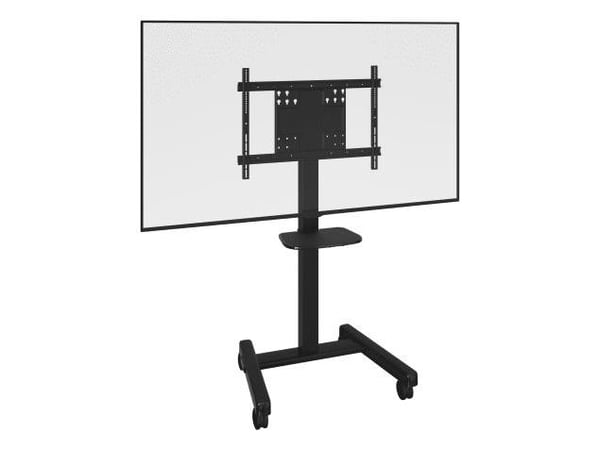 Chief FIT Series - Vogn - for interaktiv flatpanel - mobil - svart - skjermstørrelse: 55"-86"