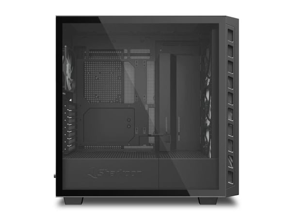 Sharkoon Rebel C80G RGB - Tower - ATX - sidepanel med vindu (herdet glass) - ingen strømforsyning (ATX) - USB/lyd