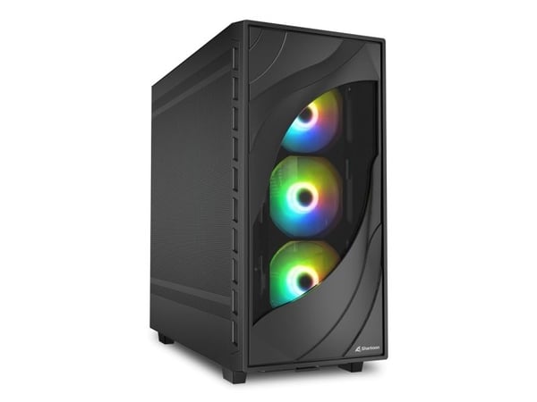Sharkoon Rebel C80M - Tower - ATX - ingen strømforsyning - USB/lyd