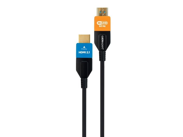Cablexpert AOC Series - Ultra High Speed - HDMI-kabel med Ethernet - HDMI hann til HDMI hann - 20 m - fiberoptisk - Active Optical Cable (AOC), 8K ...