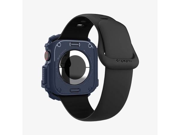 Spigen Rugged Armor, Etui, Smartklokke, Marineblå, Apple, Apple Watch 10 (42mm), Termoplastisk polyuretan (TPU)