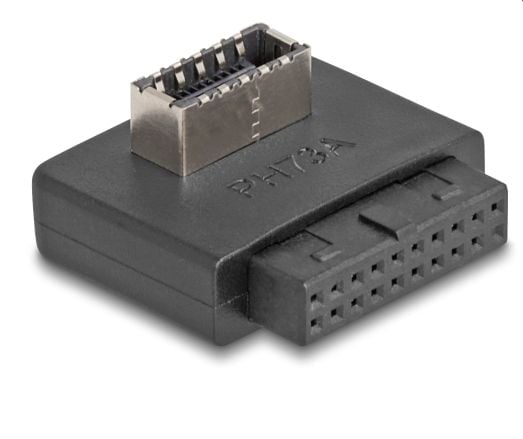 Delock USB 5 Gbps adapterpostkontakt til intern Type-E Key A-kontakt vinklet med hus